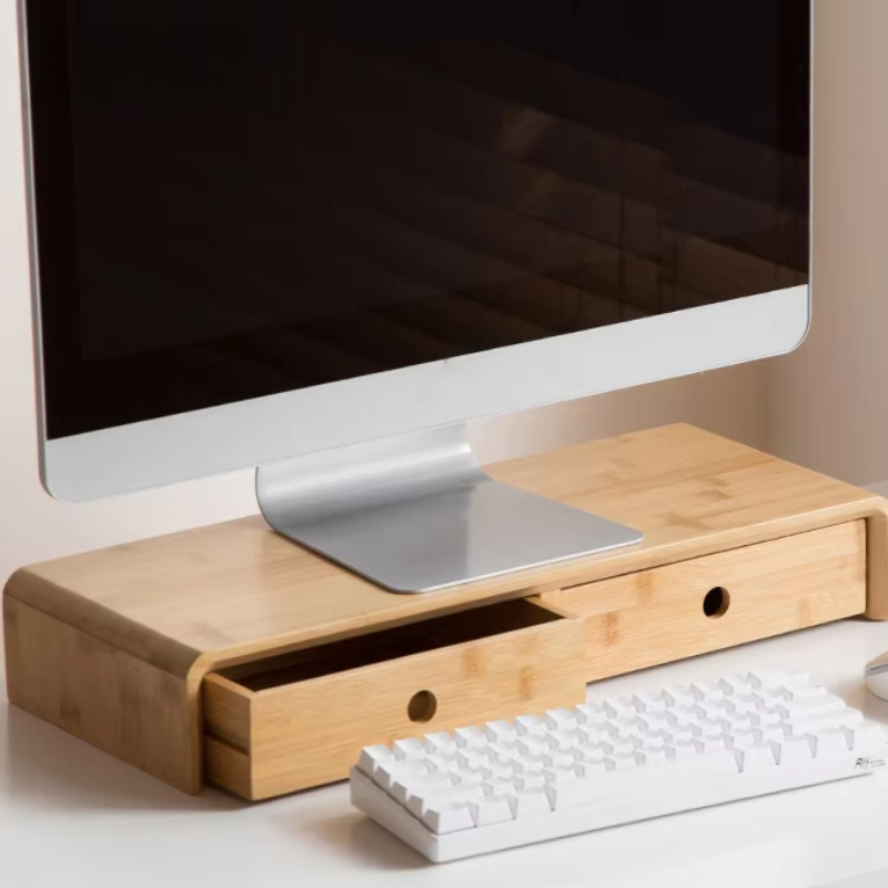 Bamboo Laptop Monitor Riser Ec - Desk Setup Riser review and price