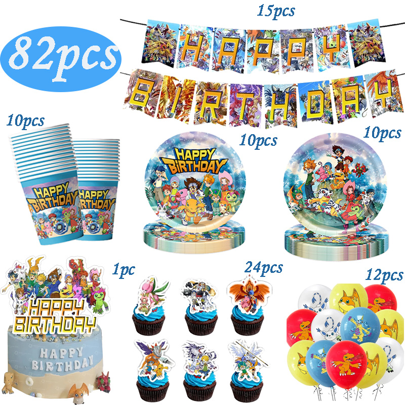 Digimon Themed Birthday Party  - Desk Setup Girl review and price