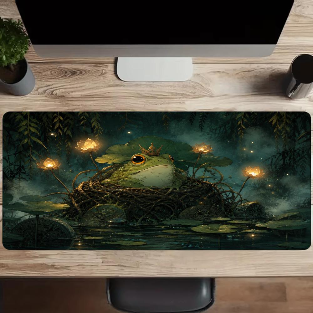 Enchanted Frog Mouse Pad Desk  - Desk Setup Gaming And Work review and price