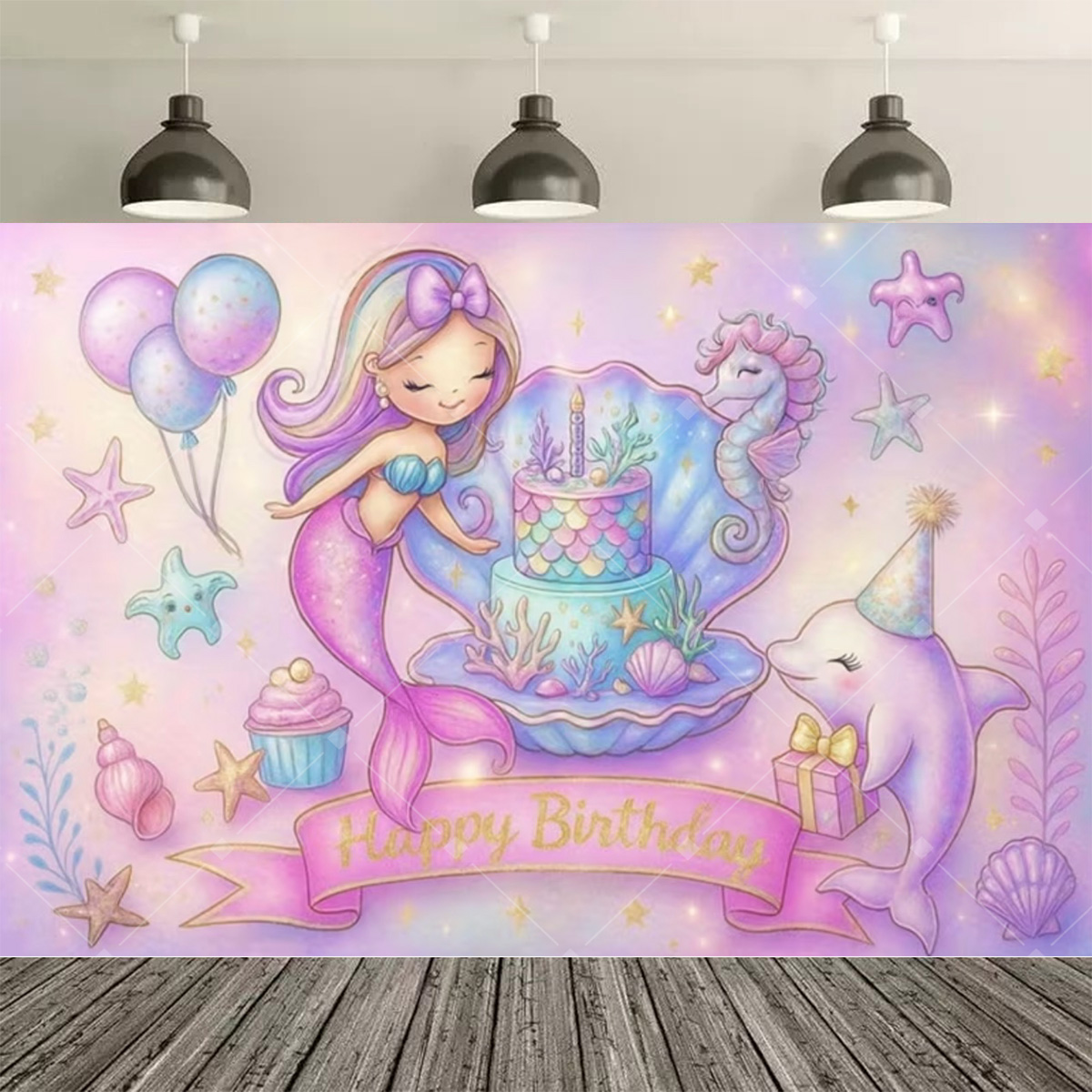 Underwater World Mermaid Birth - Desk Setup Girl review and price
