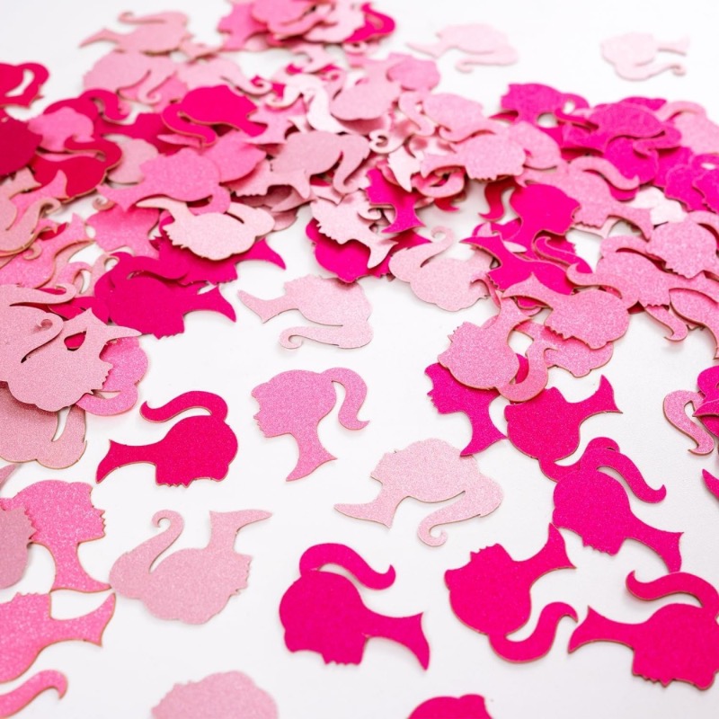Hot Pink Confetti Glitter Girl - Desk Setup Girl review and price