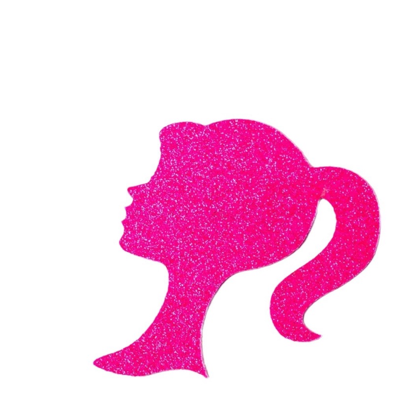 Hot Pink Confetti Glitter Girl - Desk Setup Girl review and price