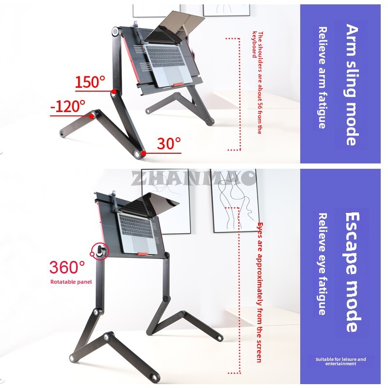 Lying Flat on The Bed, Laptop  - Desk Setup Ideas review and price
