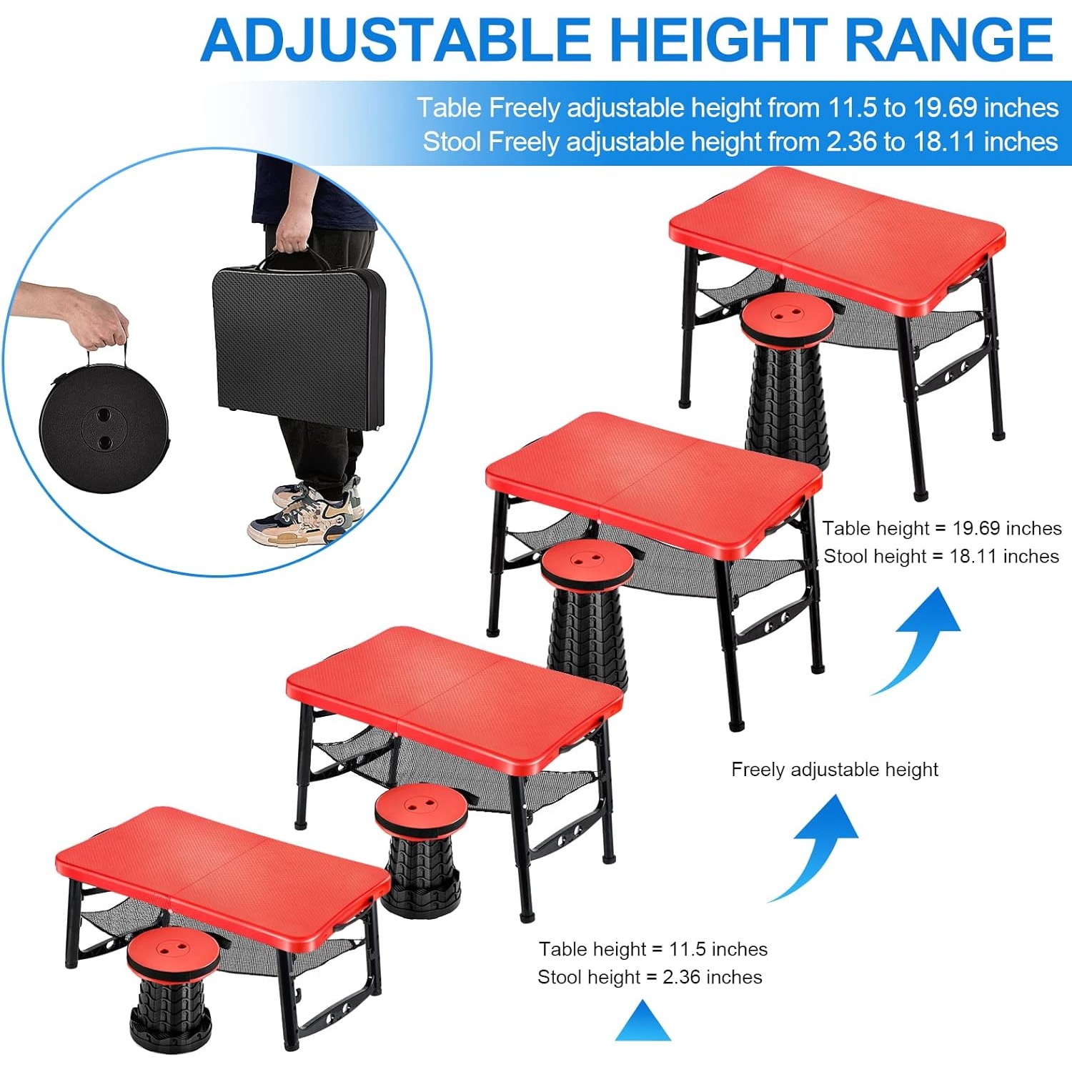 Retractable Folding Table & St - Desk Setup Ideas review and price