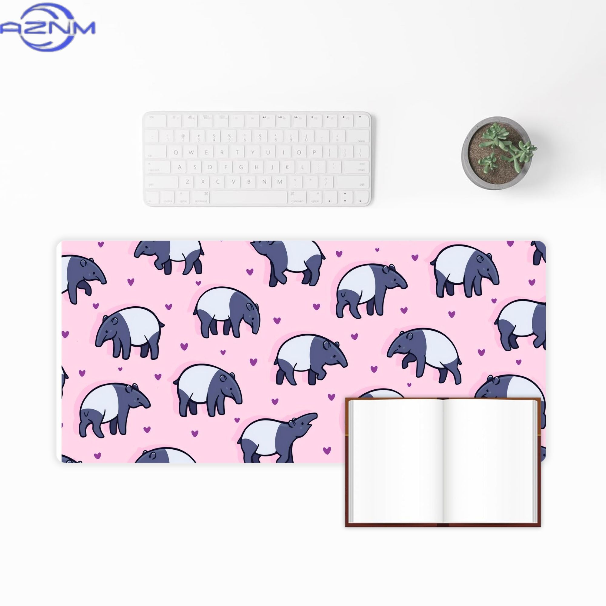 Tiny Tapirs Large Desk Mat for - Desk Setup Streaming review and price