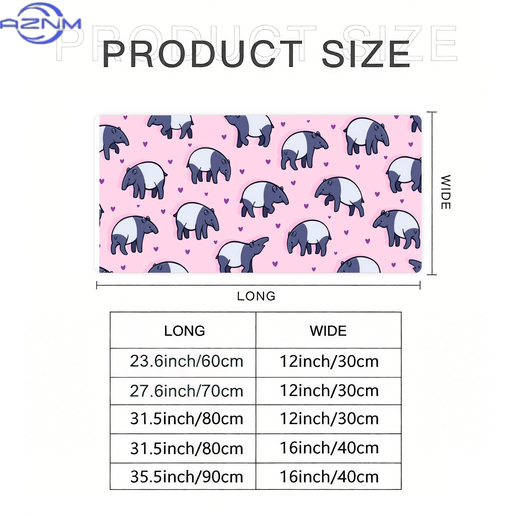 Tiny Tapirs Large Desk Mat for - Desk Setup Streaming review and price