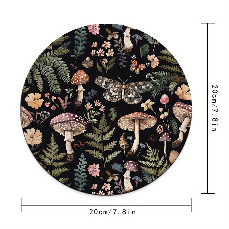 Round Forest Plant Mouse Pad R - Desk Setup Pegboard review and price